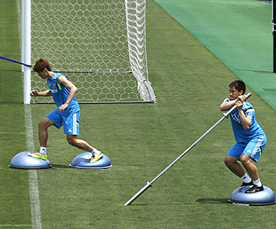 Japanese football training